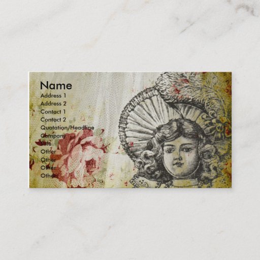 Customizable Rosey Dolly Business Cards