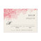 Rosey Light Shower | Rustic RSVP Response Cards