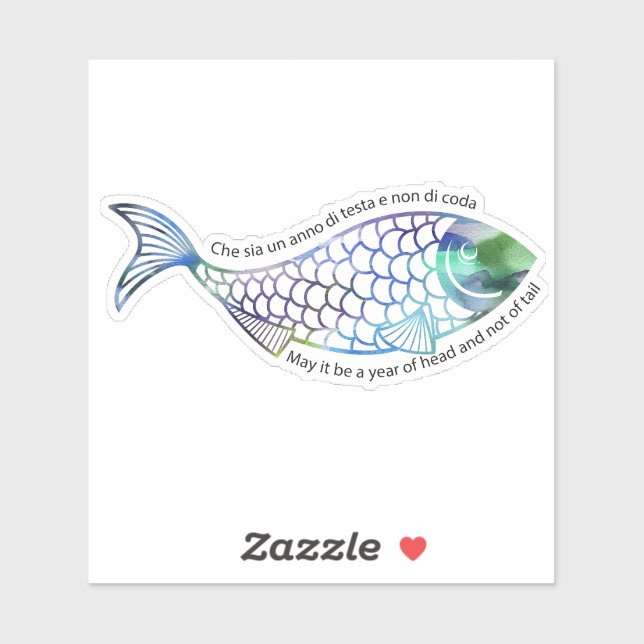 Rosh Hashana Blessing in Judeo-Italian Sticker (Sheet)