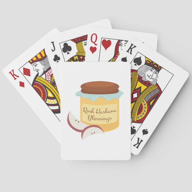 Rosh Hashana Blessings Poker Cards (Back)