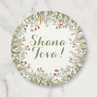 Rosh Hashana Floral Gift Tag