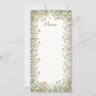 Rosh Hashana Floral Inspired Menu Cards