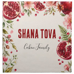 Rosh Hashana Floral Napkins