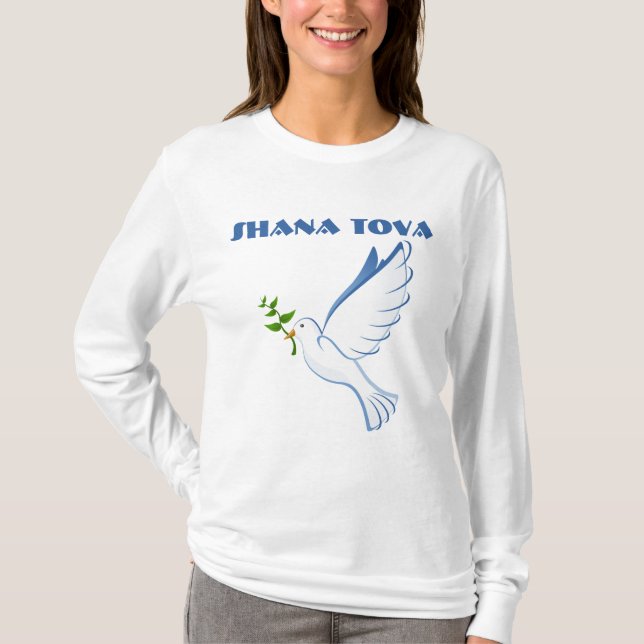 Rosh Hashana Jewish New Year Dove Shirt (Front)