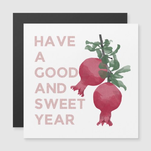Rosh Hashana Jewish New Year Wishes w Pomegranate