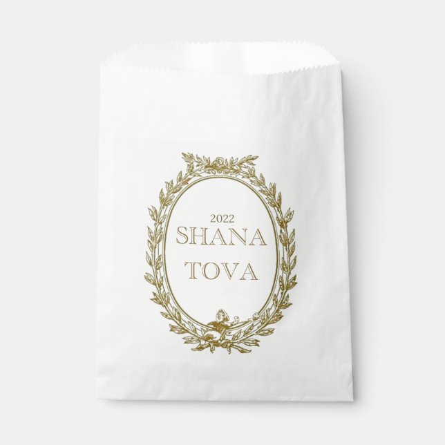 Rosh Hashana Parisian Favor Food Bags (Front)