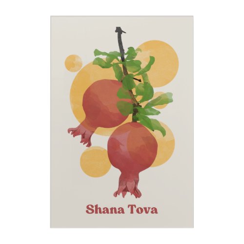 Rosh Hashana Shana Tova Jewish New Year Acrylic Print