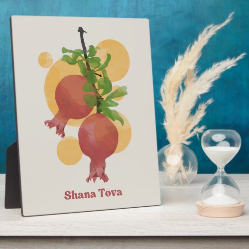 Rosh Hashana Shana Tova Jewish New Year Plaque