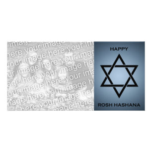 rosh hashana : star of david photo card