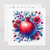 Rosh Hashana Water color Pomegranate (Front/Back)