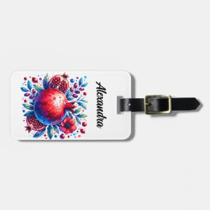 Rosh Hashana Water color Pomegranate Luggage Tag