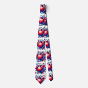 Rosh Hashana Water color Pomegranate Neck Tie