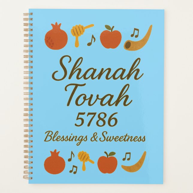 Rosh Hashanah 5786 Planner – Blessings & New Begin (Front)