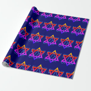 Rosh Hashanah 5787 Customizable Jewish New Year Wrapping Paper
