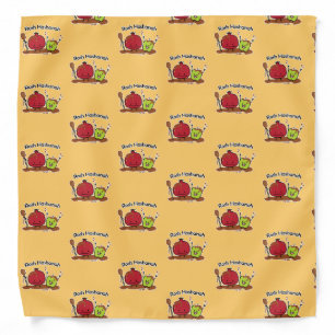 Rosh Hashanah apple pomegranate honey Jewish new Bandana