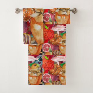 Rosh Hashanah Bathroom Towel Set