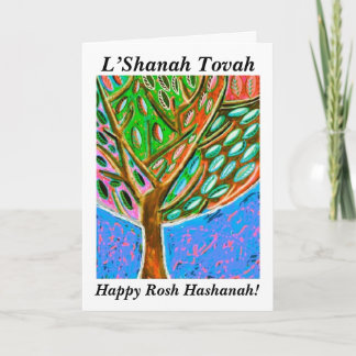 Rosh Hashanah - Blue Sky Tree Of Life Card