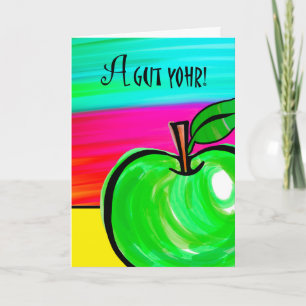Rosh Hashanah Card in Yiddish, A Gut Yohr!