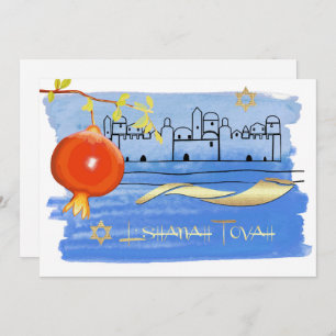 Rosh Hashanah Celebration Party Custom Invitation