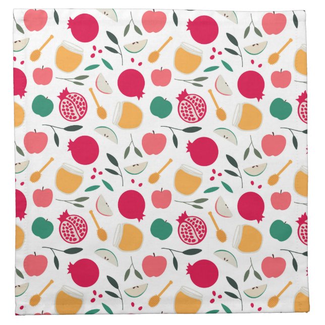 Rosh Hashanah Cloth Napkin (Front)