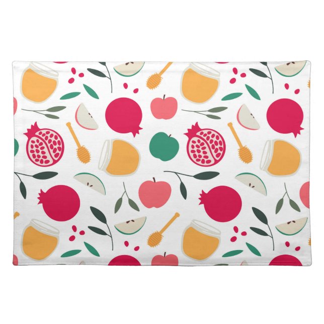 Rosh Hashanah Cloth Placemat (Front)