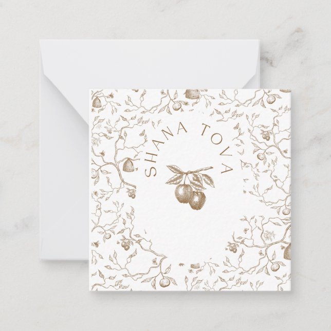 rosh Hashanah gift tags Note Card (Front)