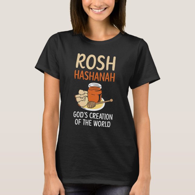 Rosh Hashanah God's Creation Of The World Jewish N T-Shirt (Front)