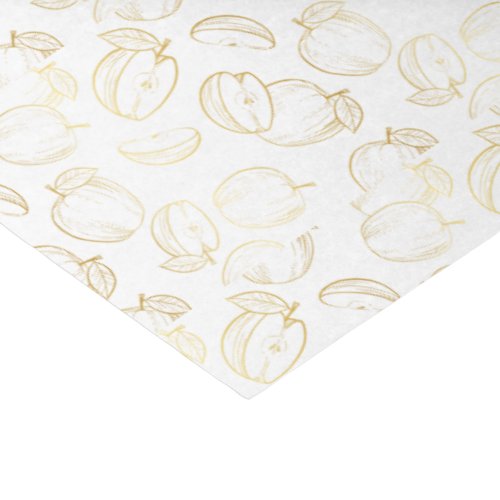 Rosh hashanah gold apples Shana tova Tissue Paper