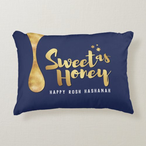 Rosh Hashanah Greeting Sweet as Honey Pillow