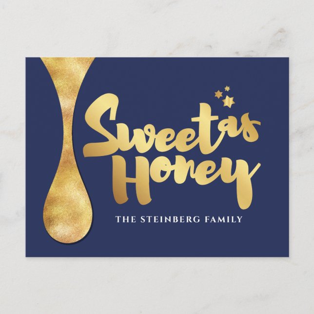 Rosh Hashanah Jewish Hebrew New Year PostCard (Front)