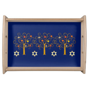 Rosh Hashanah   Jewish New Year Challah Tray