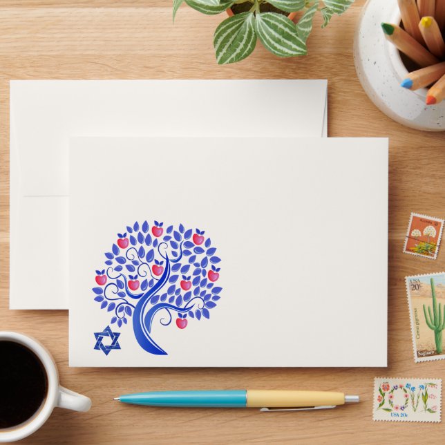 Rosh Hashanah. Jewish New Year  Envelope (Desk)