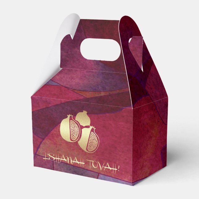 Rosh Hashanah | Jewish New Year  Favor Boxes (Front Side)
