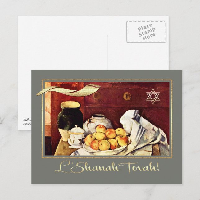 Rosh Hashanah | Jewish New Year Fine Art Postcards (Front/Back)