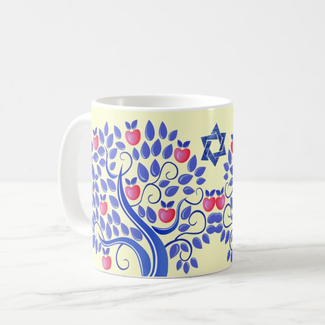 Rosh Hashanah | Jewish New Year Gift  Coffee Mug (Front Left)