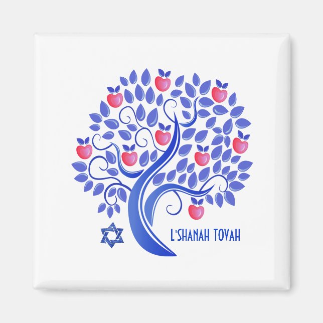 Rosh Hashanah. Jewish New Year Gift  Magnet (Front)