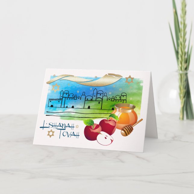 Rosh Hashanah | Jewish New Year Greeting Cards (Front)