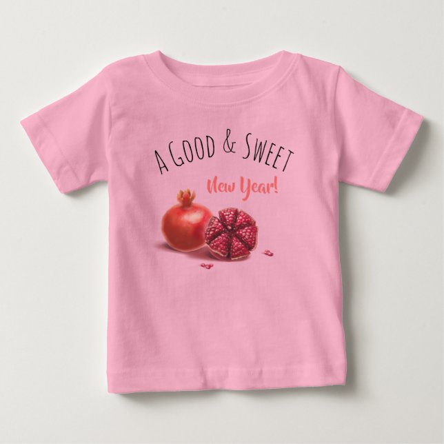 Rosh Hashanah Jewish New Year Holiday Pomegranates Baby T-Shirt (Front)