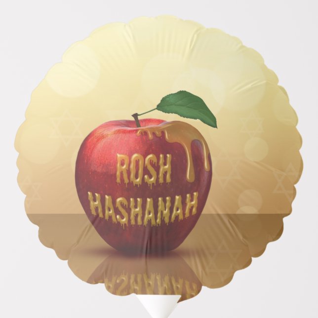 Rosh Hashanah Jewish New Year Honey Apple Balloon (Front)