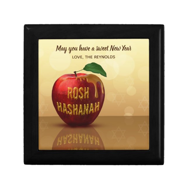 Rosh Hashanah Jewish New Year Honey Apple Gift Box (Front)