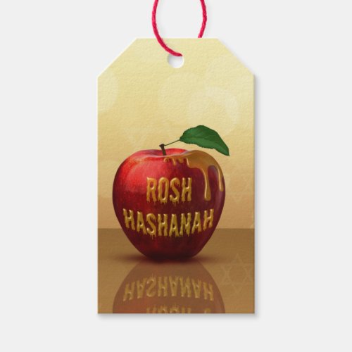 Rosh Hashanah Jewish New Year Honey Apple Gift Tags