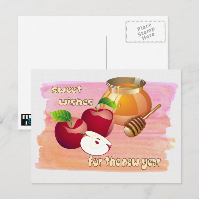 Rosh Hashanah | Jewish New Year  Postcard (Front/Back)