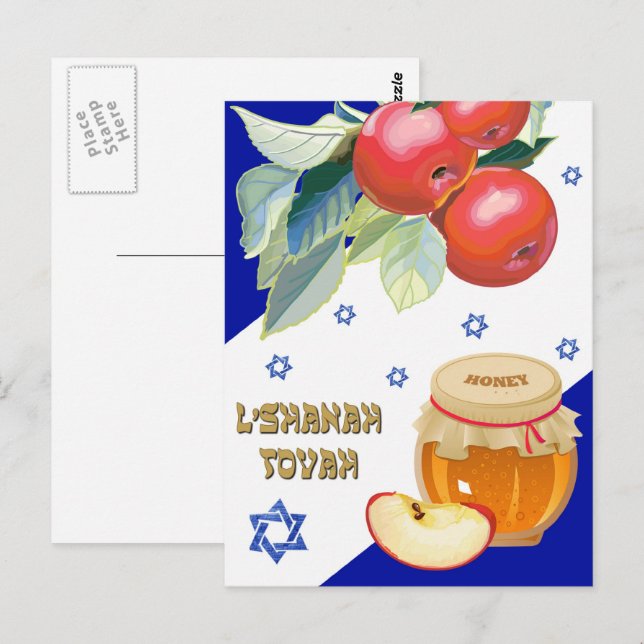 Rosh Hashanah | Jewish New Year  Postcard (Front/Back)