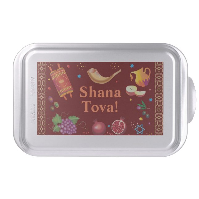 Rosh Hashanah Jewish New Year Shana Tova Cake Pan (Front)