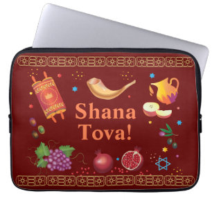 Rosh Hashanah Jewish New Year Shana Tova Laptop Sleeve