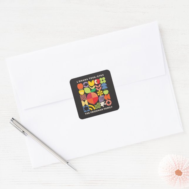 Rosh Hashanah l'Shana Tova Jewish New Year Sticker (Envelope)