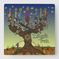 Rosh Hashanah L'Shanah Tovah Tree Of Life Menorah