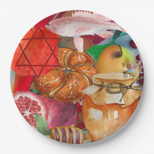 Rosh Hashanah Paper Plates