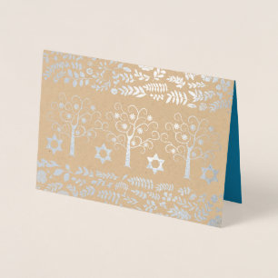 Rosh Hashanah Party Real Foil Invitations