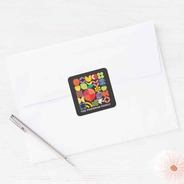 Rosh Hashanah Personalized Jewish New Year Sticker (Envelope)